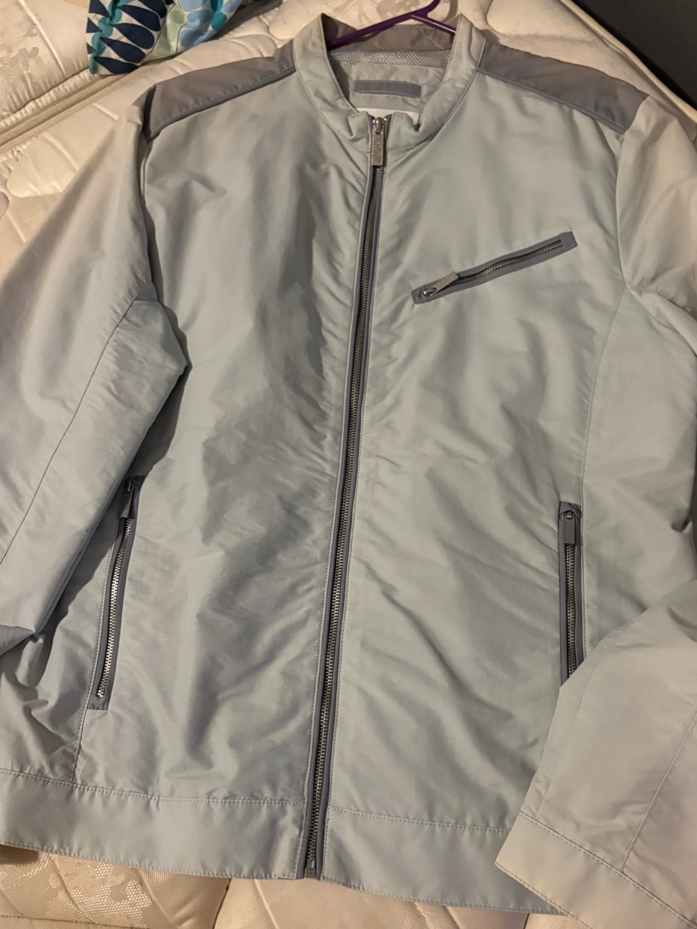 Bundle 3 for $25. Calvin Klein Light Gray Men's Zip Jacket. Size L.